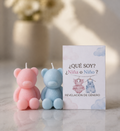 Velas de Osito para Revelación de Género Personalizadas