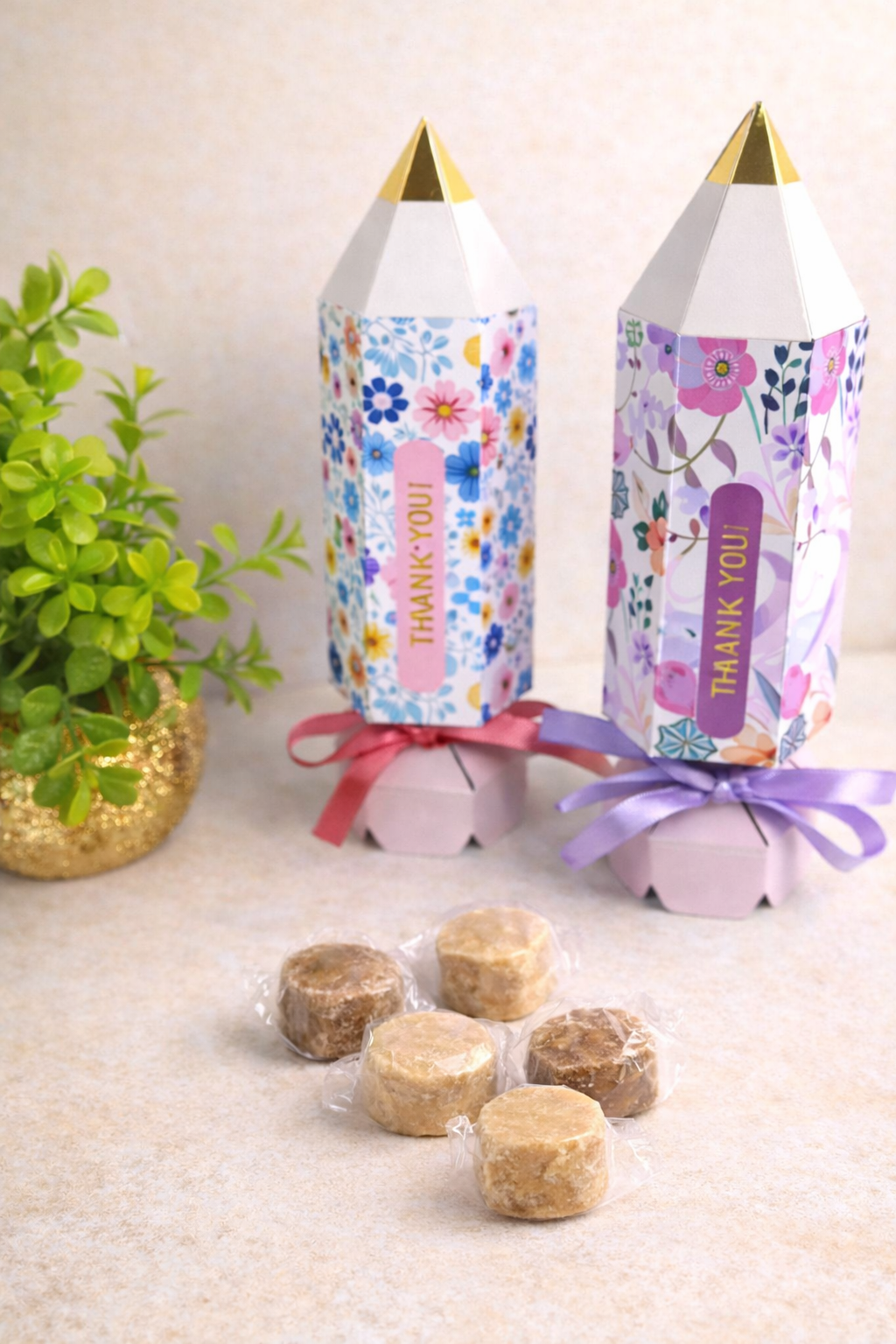Lapicera Floral con Bites de Mazapán | Regalo Día del Maestro DéjàVu