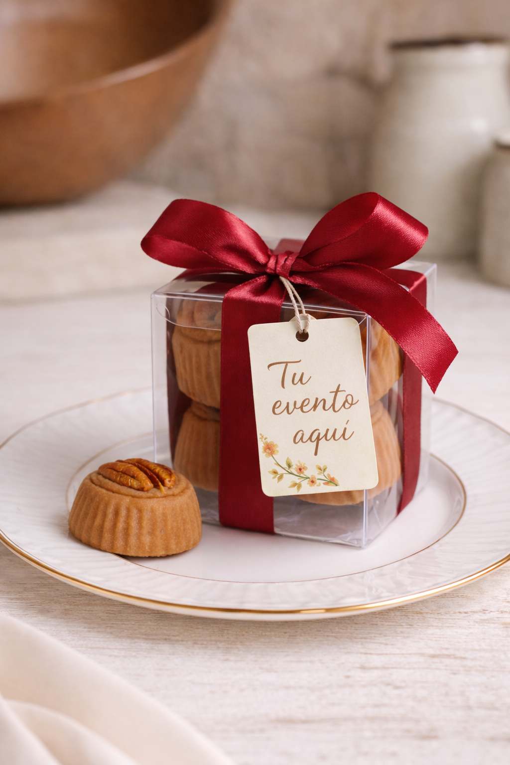 Macarrones de Nuez Artesanales – Caja de 4 piezas